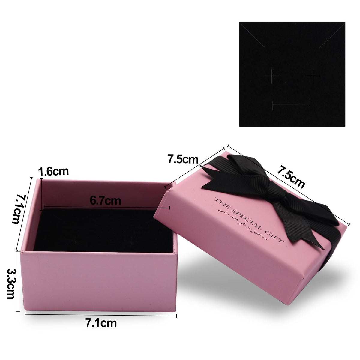 14pcs Small pink Cardboard Gift Jewelry Boxes for Necklace, Earring, Ring, Pendant, Bracelet, Anklet, Jewelry Holder，Bulk Gift Box jewelry display (pink with white stripes)