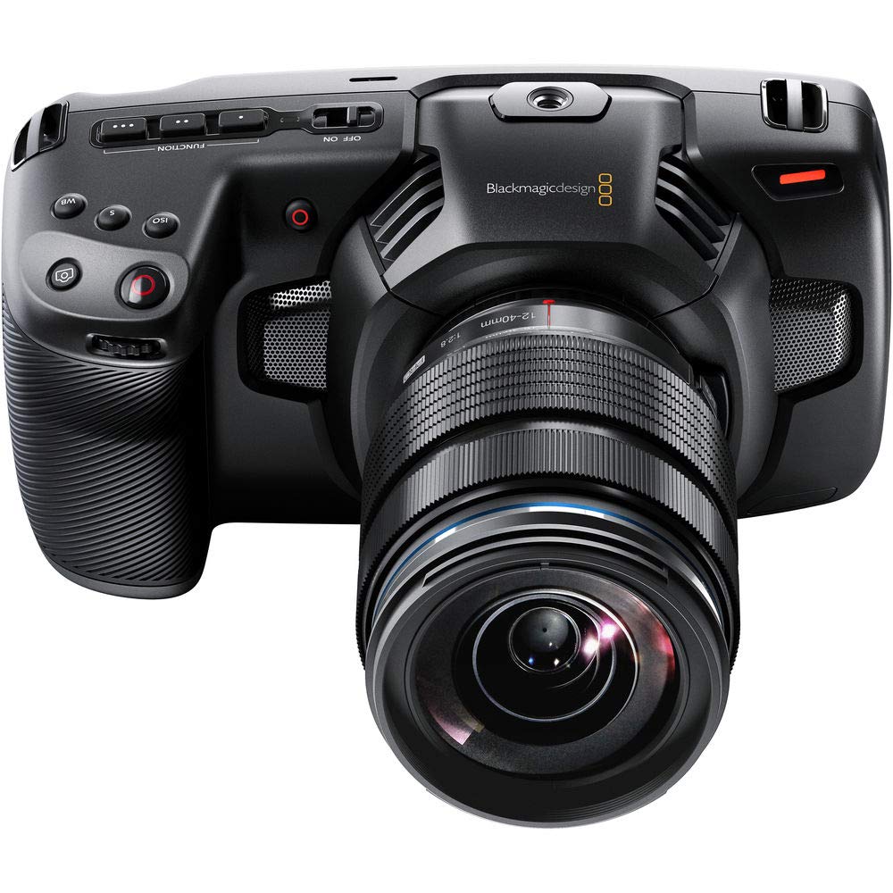 Blackmagic Design Pocket Cinema Camera 4K (CINECAMPOCHDMFT4K) + 4K Monitor + 2 x 64GB Memory Card + 3 x LPE6 Battery + External Charger + Card Reader + LED Light + Corel Photo Software + More