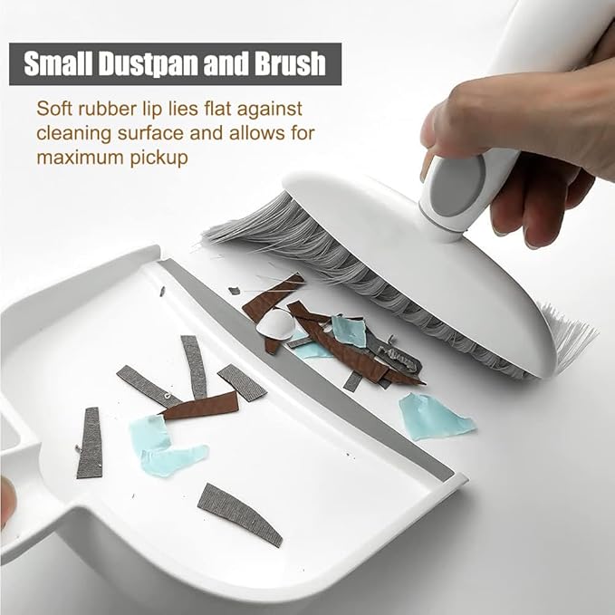 Dust pan, Small Broom and Dustpan Set, Mini Dustpan and Brush Set, Small Hand