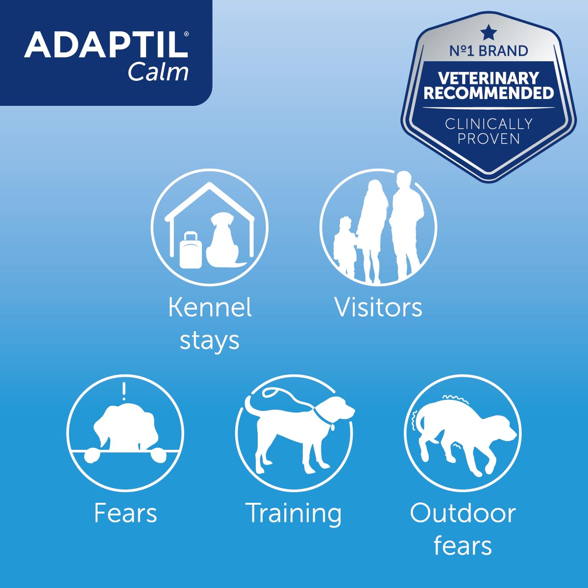 Adaptil Calm-On-The-Go Collar For Dogs Medium / Large, Adaptil Calming Dog Collar Helps Reduce Dog Anxiety With Natural Pheromones, Dog Calm Collar Helps To Reduce Stress And Behavioural Issues