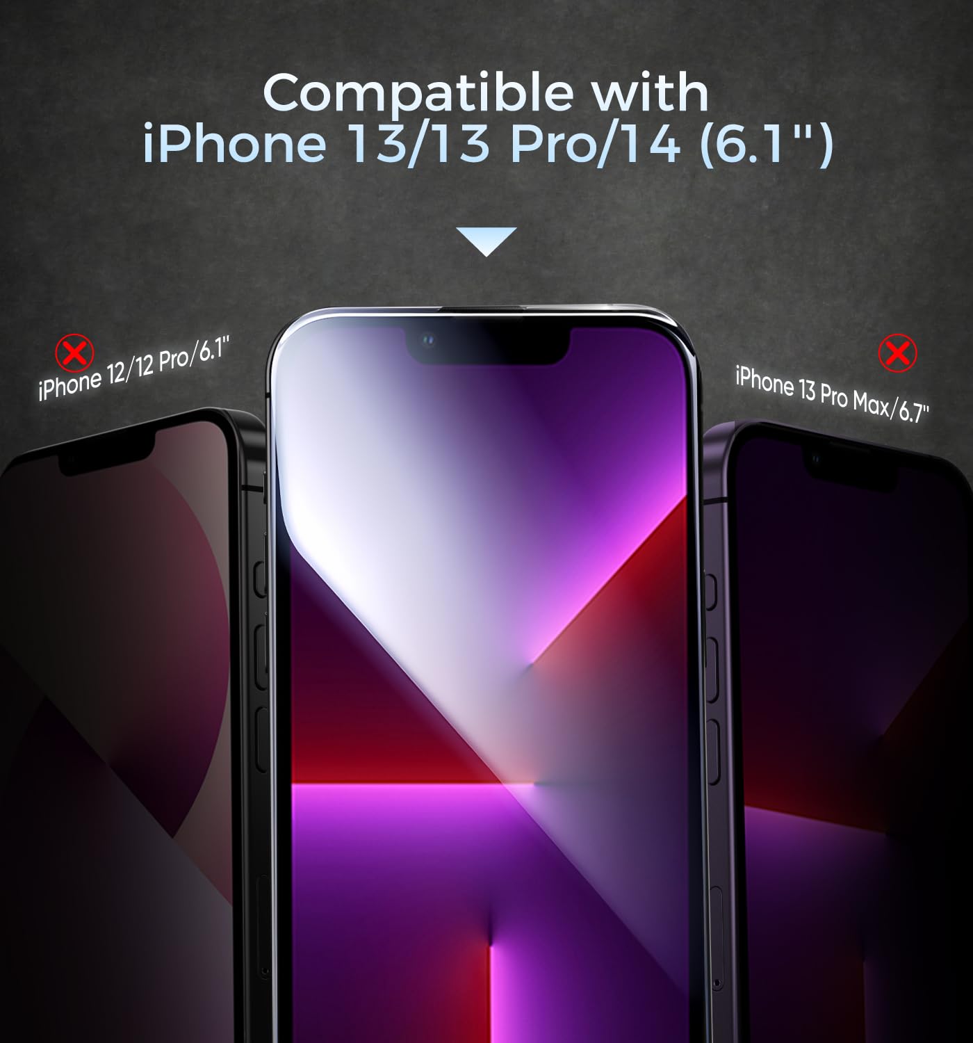 MAGIC JOHN 3rd Gen Upgraded for iPhone 16ProMax Privacy Screen Protector 6.9 Inch,25°Anti-Spy Screen,Shockproof Tempered Glass,Auto Dust-Removal,Bubble Free,Easy Installation,2 Pack