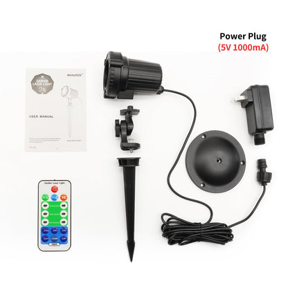 Christmas Laser Lights, Outdoor Garden Laser Lights Projector with Moving RGB Waterproof for Christmas Holiday