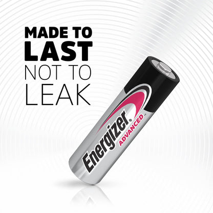 Energizer Advanced - AA Batteries (24 Pack) - Double A Battery 1.5V - Up To 100% Longer Lasting - Ideal for High-Drain Devices - 0% Plastic Packaging - 10 Year Shelf Life [Amazon Exclusive]