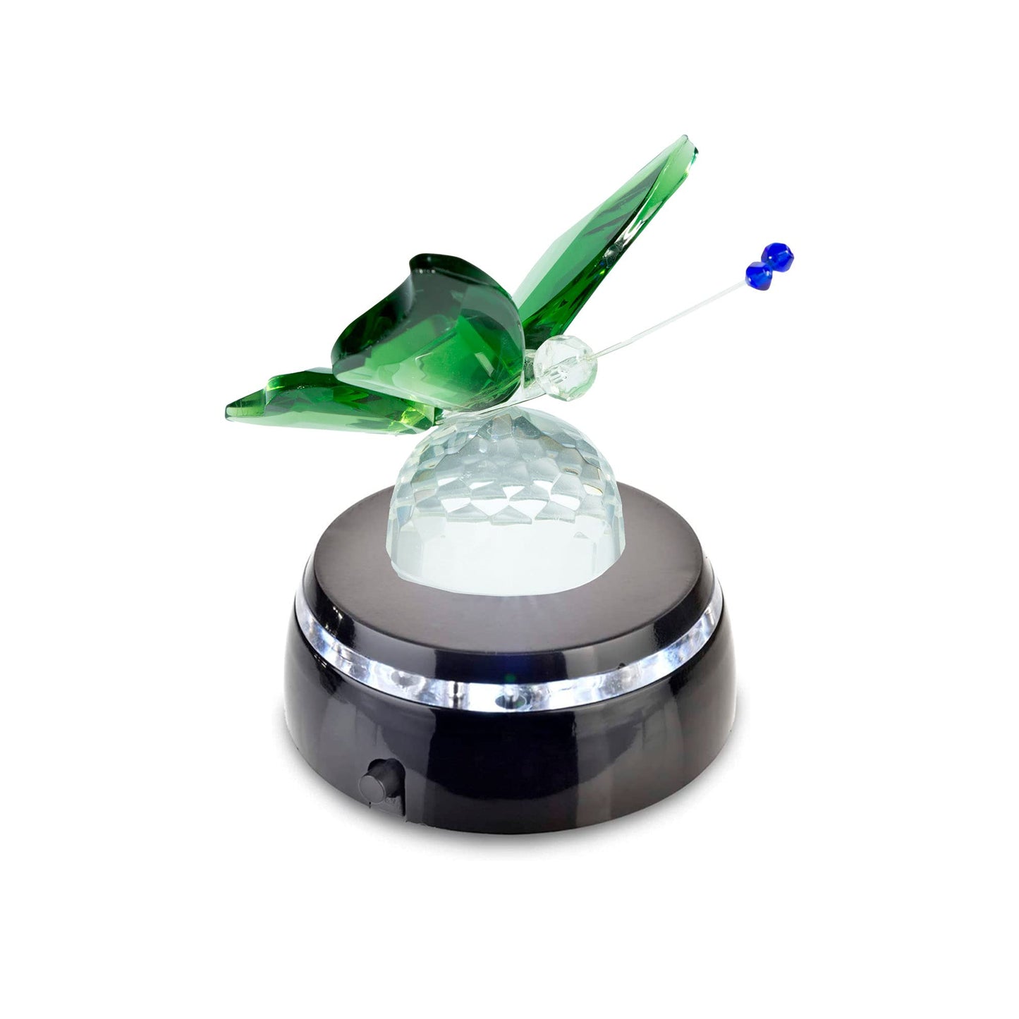 ASENTE 4 LED Display Base - Light Base for Glass Art - Lighted Glass Display and LED Base Light for Crystals, Figurines, and More - Lighted Display Stand w/ White Lights