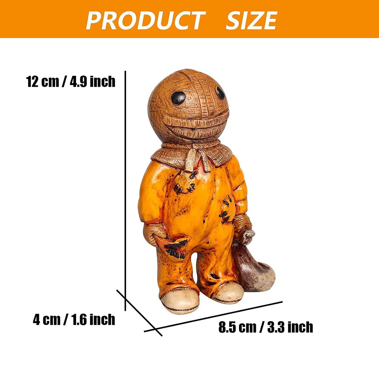 Horror Movie Garden Statue, 10pcs Horror Movie Garden Gnomes Killer Set, Nightmare on Elm Street Murderers Michael Myers Freddy Jason Halloween Zombie Gnome Resin Figurines for Halloween Decor