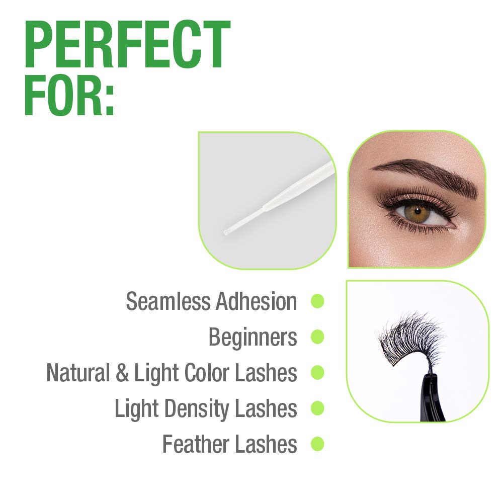 Duo Brush on Clear Lash Glue, Striplash Adhesive with Brush, Latex Free, Rapid Dry, Dries Clear, False Eyelash Glue, 5 g, (Pack of 1)