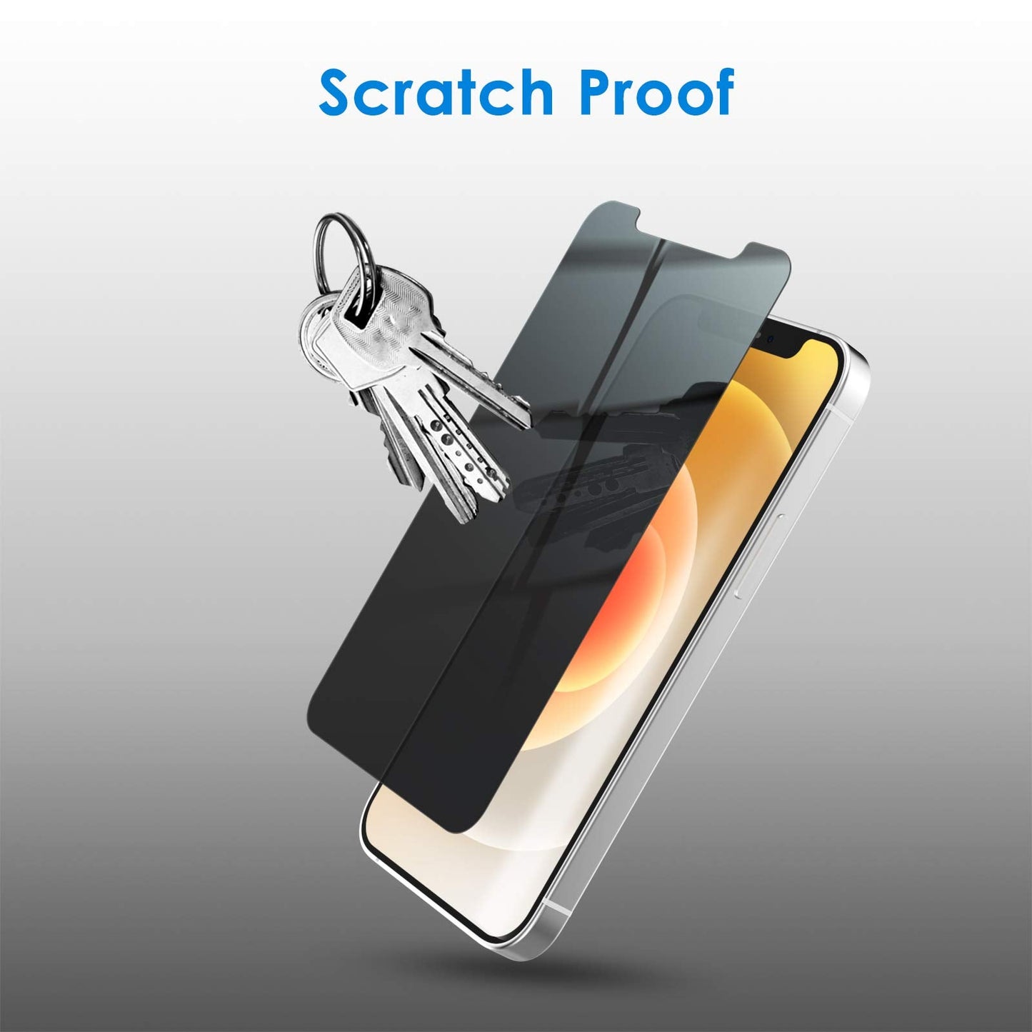 JETech Privacy Screen Protector for iPhone 11 and iPhone XR 6.1-Inch, Anti Spy Tempered Glass Film, 2-Pack