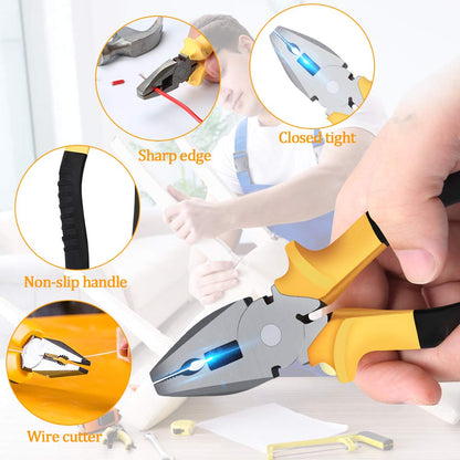 E·Durable DIY Tool Kit Set 5 Pcs Hammer Household Set with Starter Basic Hand Tools, Portable Tool Box Set for Home, Office, School, and Garage