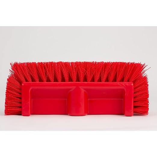 SPARTA Multi-Level Tile Scrub Brush 12" Wide Brush Head, Heavy-Duty Tile