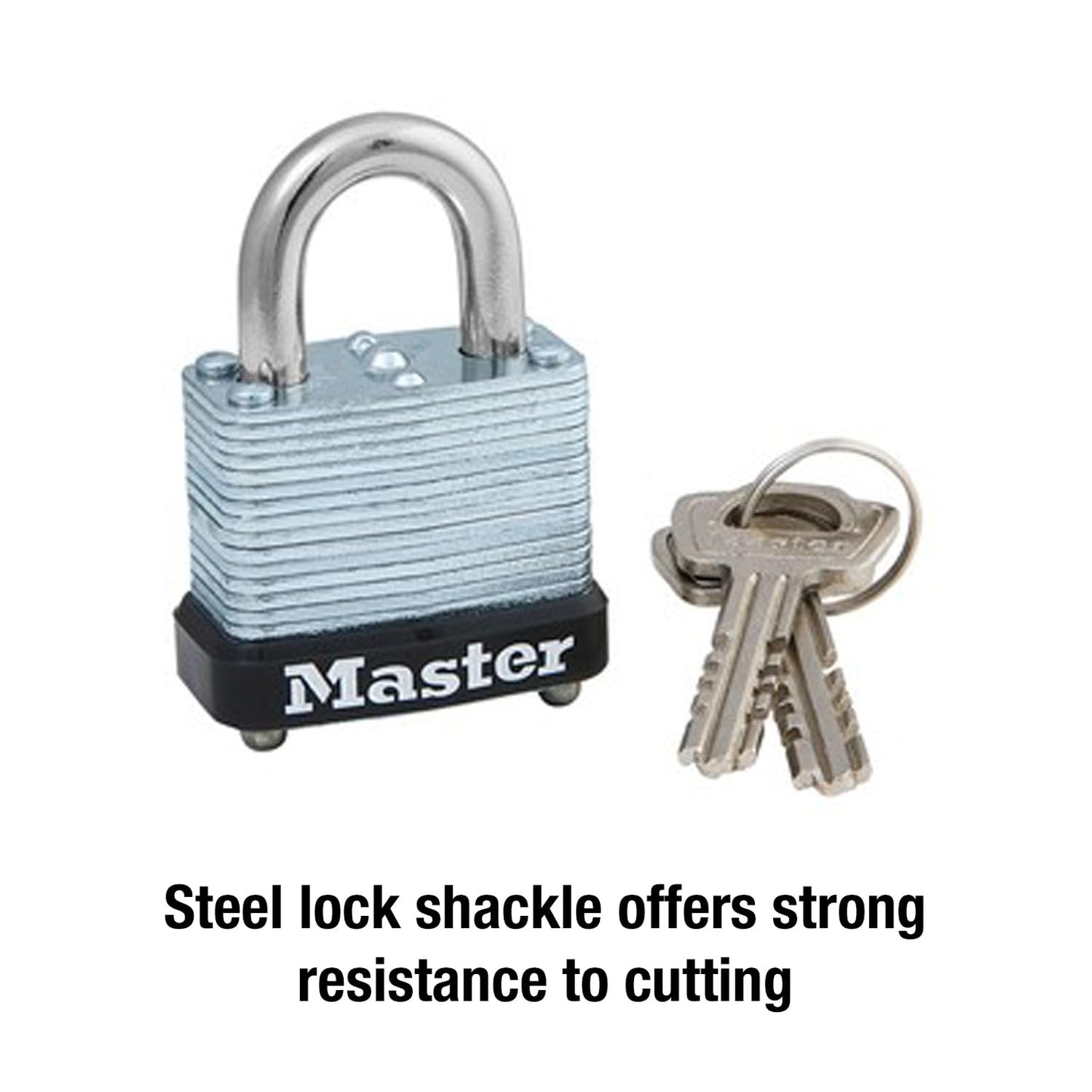 Master Lock 105D Laminated Steel Warded Padlock, 1 Count (Pack of 1) 1-1/8" Wide, 105D