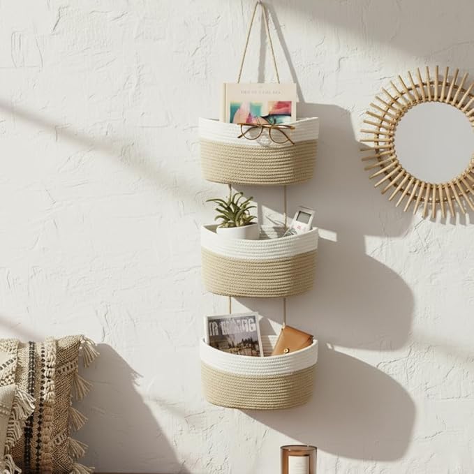 Hanging Wall Basket, Over the Door Hanging Basket