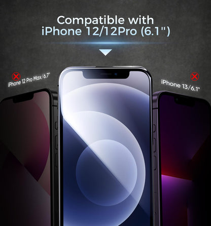 MAGIC JOHN 3rd Gen Upgraded for iPhone 16ProMax Privacy Screen Protector 6.9 Inch,25°Anti-Spy Screen,Shockproof Tempered Glass,Auto Dust-Removal,Bubble Free,Easy Installation,2 Pack