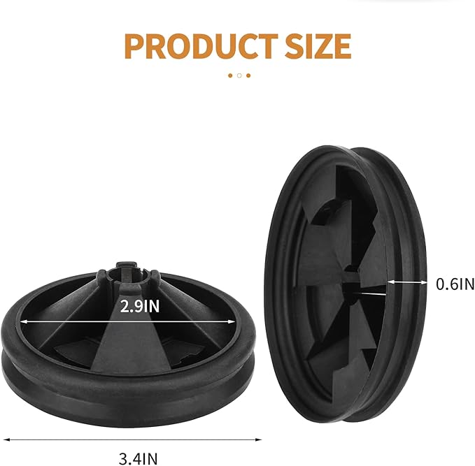 Garbage Disposal Splash Guard, 2 Pack Upgraded EPDM Rubber Drain Insert