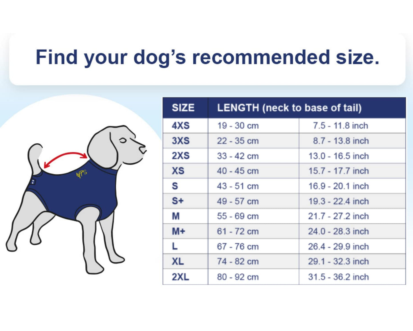 MPS Medical Pet Shirt Dog, Surgery Recovery Suit, Blue, Medium