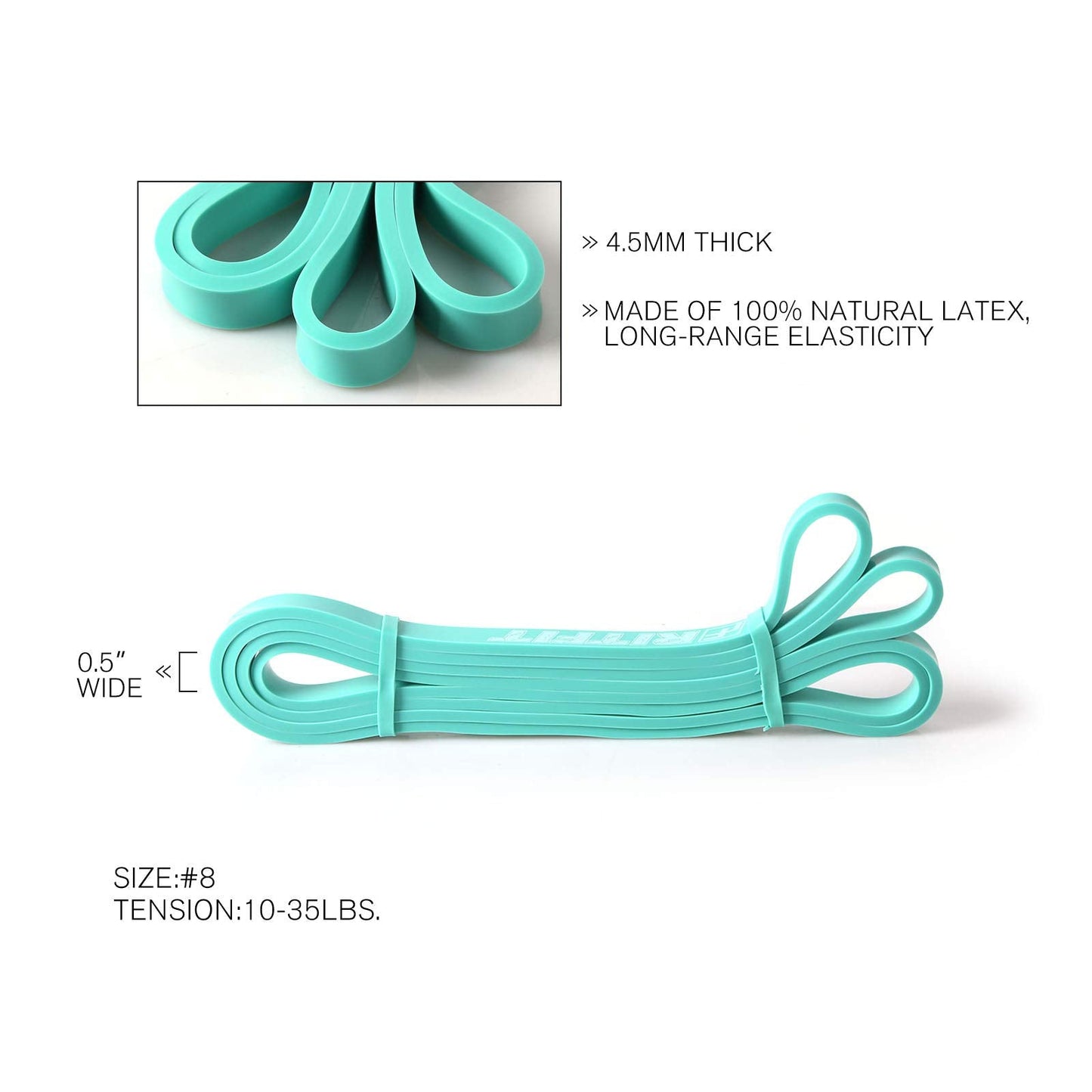 RitFit Pull Up Assist Band - Premium Resistance Band for Pull Up Assistance, Resistance Training, Body Stretching, Powerlifting, Mobility Training