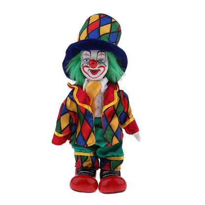 KODORIA Clown Doll Clown Figure Doll Halloween Ornaments Home Table Desk Top Decor - #4