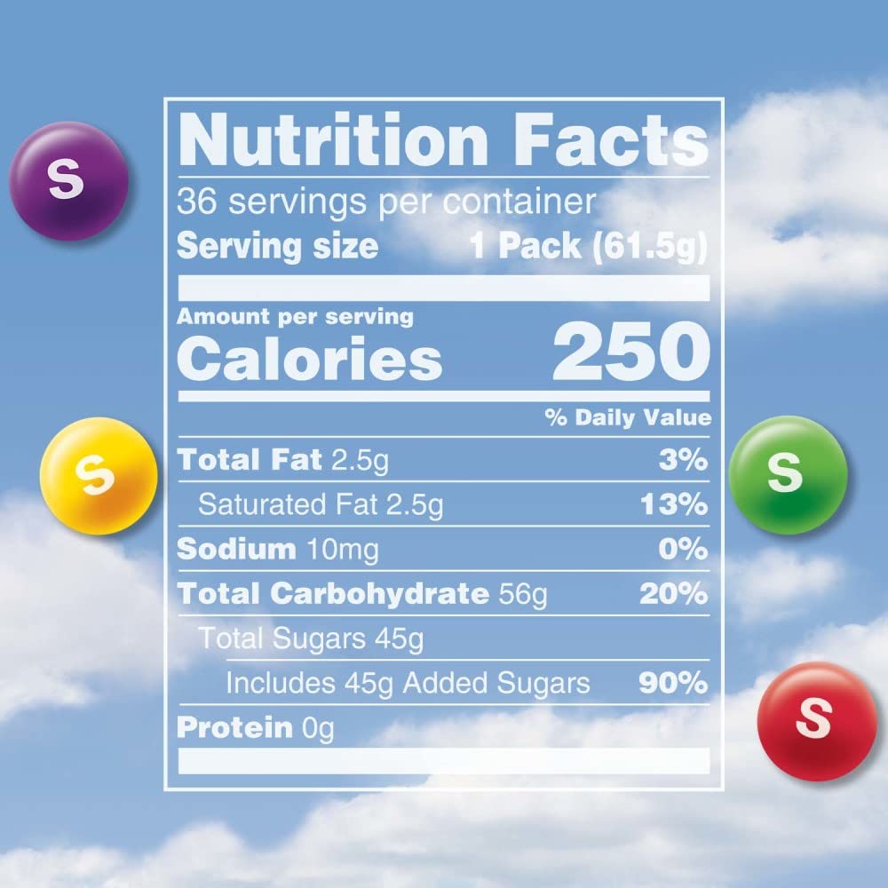 SKITTLES Candy, Original 2.17-Ounce, 36 Packs of Individually Wrapped Candy Bulk Box