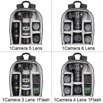 CADeN Camera Backpack Bag Professional for DSLR/SLR Mirrorless Camera Waterproof, Camera Case Compatible for Sony Canon Nikon
