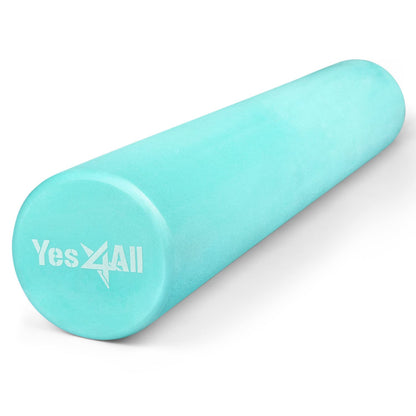 Yes4All EVA Firm Foam Roller for Back - Round Back Roller for Exercise, Yoga & Pilates 12/18/24/36 inch