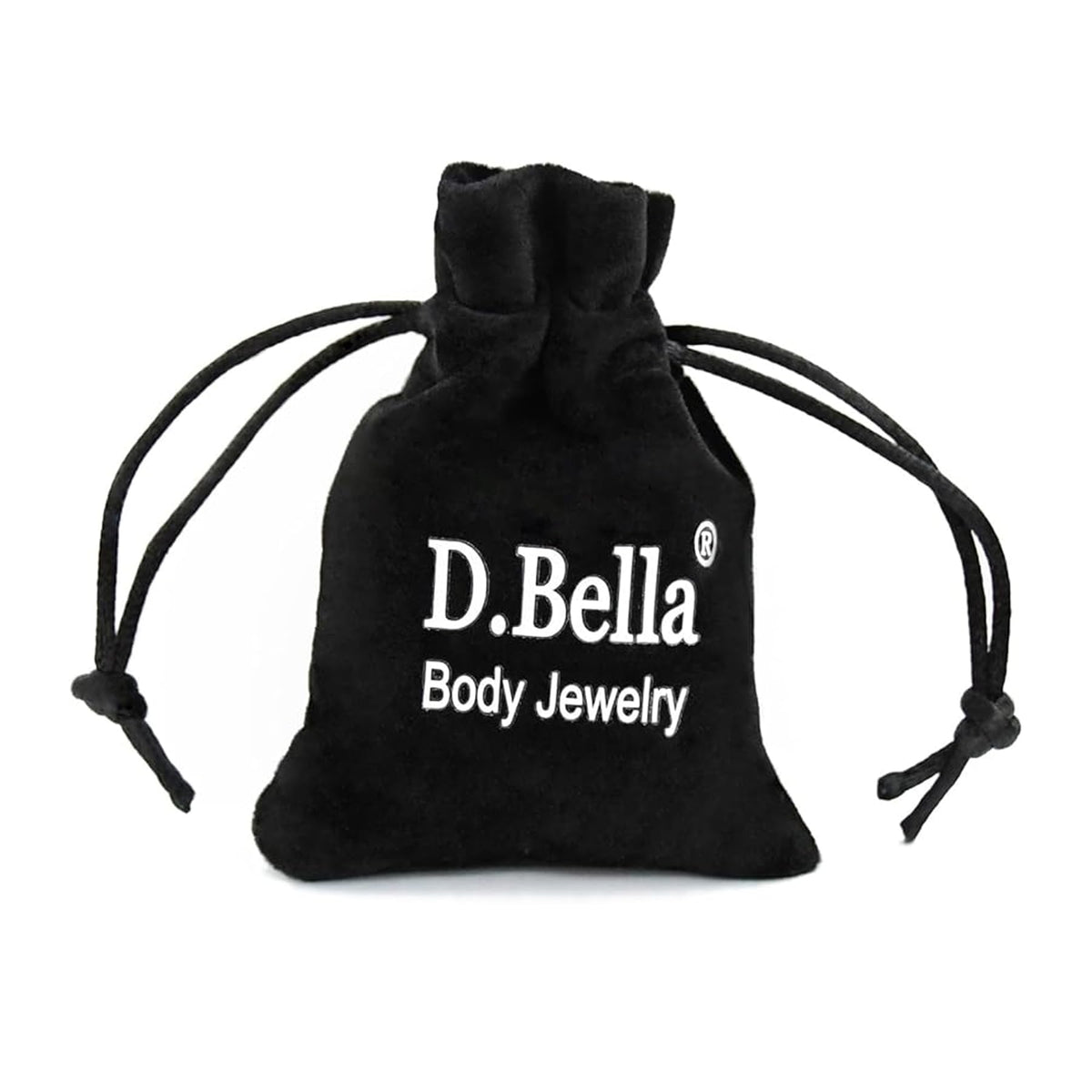 D.Bella Stud Earrings Fake Cubic Zirconia Diamond Earrings for Women Men Silver