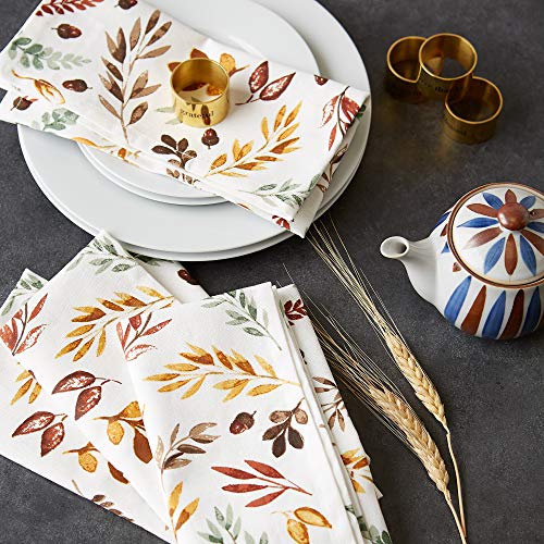 DII Christmas Thanksgiving Holiday Tabletop Décor Collection Decorative Napkin Ring Holder Set, 1.6 Dia x 1.25" Height, Always Grateful Gold, 4 Piece