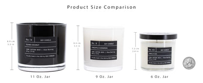 Lulu Candles | Jasmine, Oud & Sandalwood | Luxury Scented Soy Jar Candle | Hand Poured in The USA | Highly Scented & Long Lasting (6 Oz. Gift Box)
