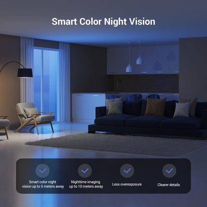 EZVIZ 4MP Indoor Camera No Monthly Fee, 512GB Supports, Spotlight Colour Night Vision, Dual Band Wifi, One-touch-calling Button, Two-way Audio, Sound/Human Detection, Works with Alexa (CP1 Pro 2K+)