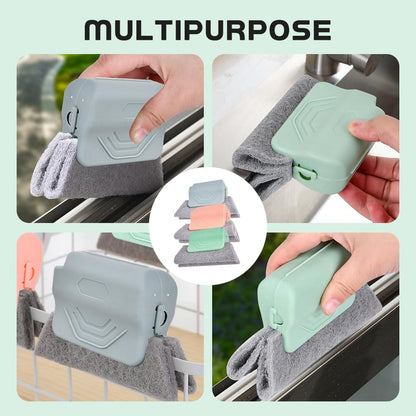 Magic Window Track Cleaner, 2025 New Groove Cleaning Brush Tools Set, Hand-held Window Track Cleaner Brushes Tools for Window lides Gaps Tile Lines Shutter Car Vents (Mix, 3PCS)