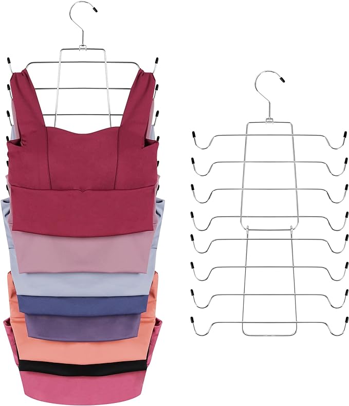 ZEDODIER 2 Pack Tank Top Hanger Space Saving, Bra Hangers