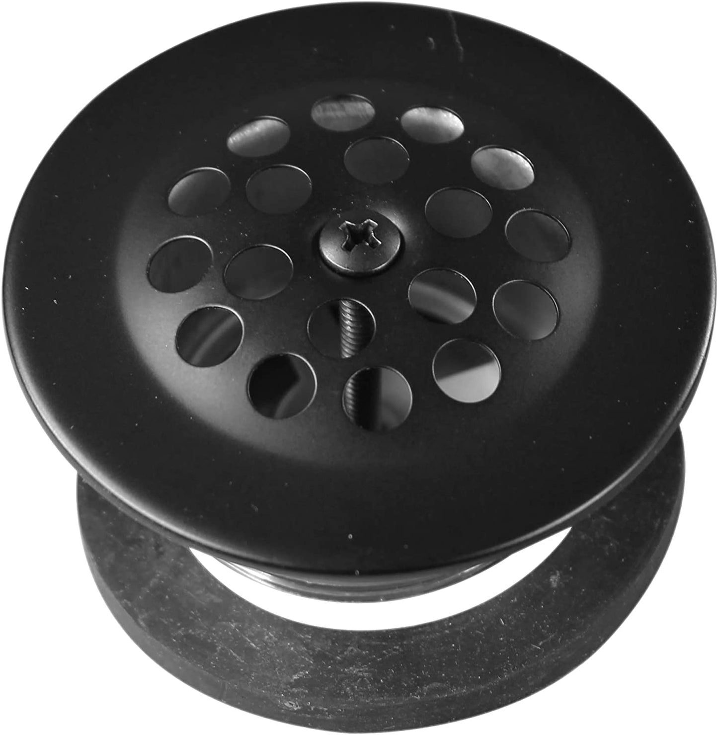 Westbrass A324-62 22-1/2" Bath Waste & Overflow Assembly with Trip Lever and Beehive Strainer Grid Drain, Matte Black