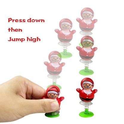 QINGQIU 24 PCS Christmas Jumping Popper Toys for Kids Boys Girls Christmas Stocking Stuffers Party Favors Gifts Games