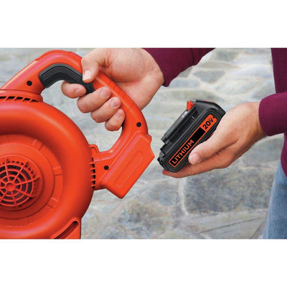 BLACK+DECKER 20V MAX Battery, 1.5Ah Lithium Ion Battery, Extended Runtime, Compatible with Tools, Outdoor Equipment and 20V Vacuums (LBXR20)