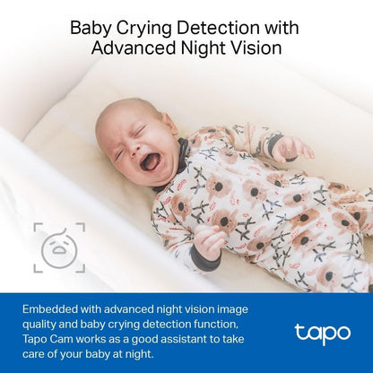 Tapo TC60 Indoor Camera House Security Camera, WiFi Camera, No Monthly Fee, AI Detection, Dog Puppy Camera, Baby Camera Monitor, CCTV, 2-way Talk, Advanced Night Vision, Works with Alexa & Google