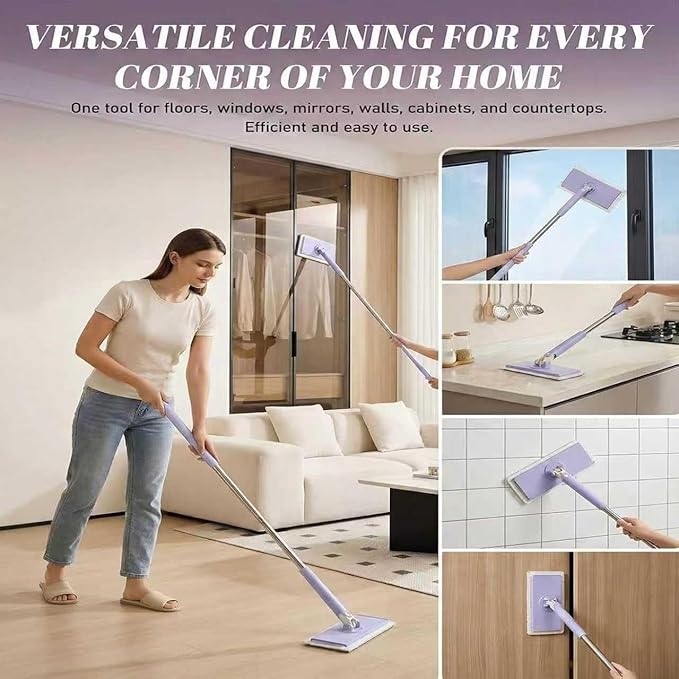 Snap Grip Mini Mop, Convenient Cloth Changing Mini Mop, Retractable Gap Dust