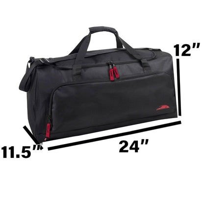 55 Litre Canvas Duffle Bags for Men & Women for Traveling, The Gym, and as Sports Equipment Bag/Organizer (Grey)