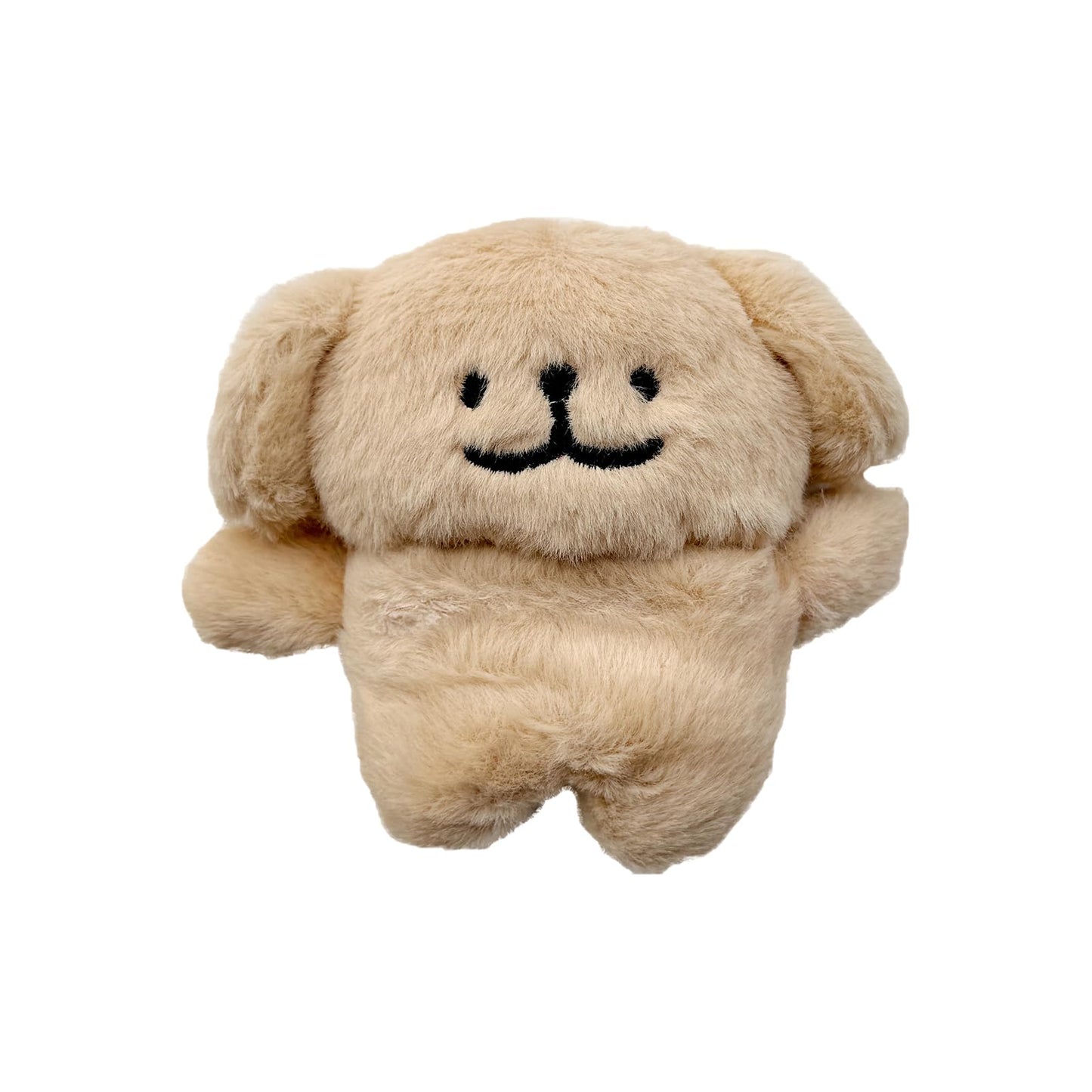 Yatchen Furry Case Compatible with AirPods Pro,Funny Cute 3D Cartoon Plush Dog Design Fluffy Soft Warm Cover Case Carrying Charging Box with Keychain Anti-Fall Protective Case for AirPods Pro