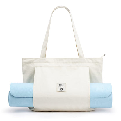 WLLWOO WLLWOO Yoga Bags for Women with Yoga Mats Bags Carrier Carryall Canvas Tote for Pilates Shoulder for Travel Office Beach Workout