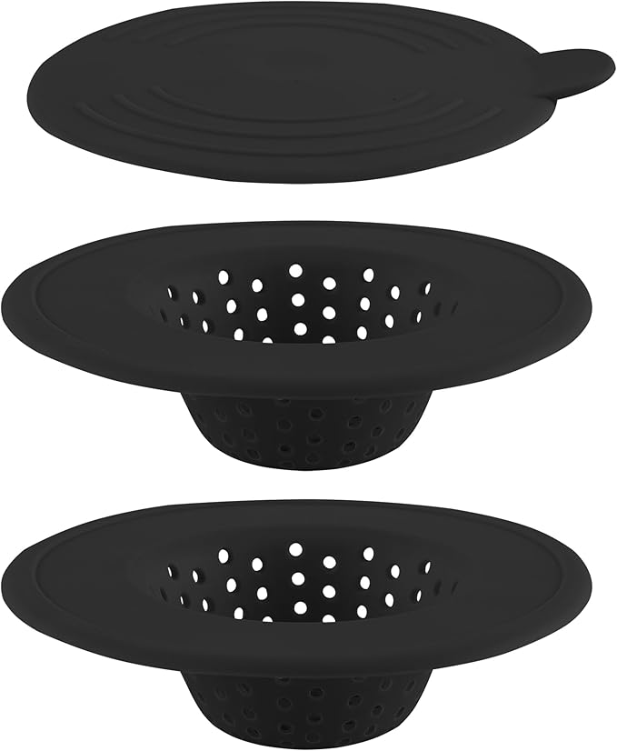 COOK WITH COLOR Kitchen Sink Strainer, Flexible Sink Strainer, Sink Drain