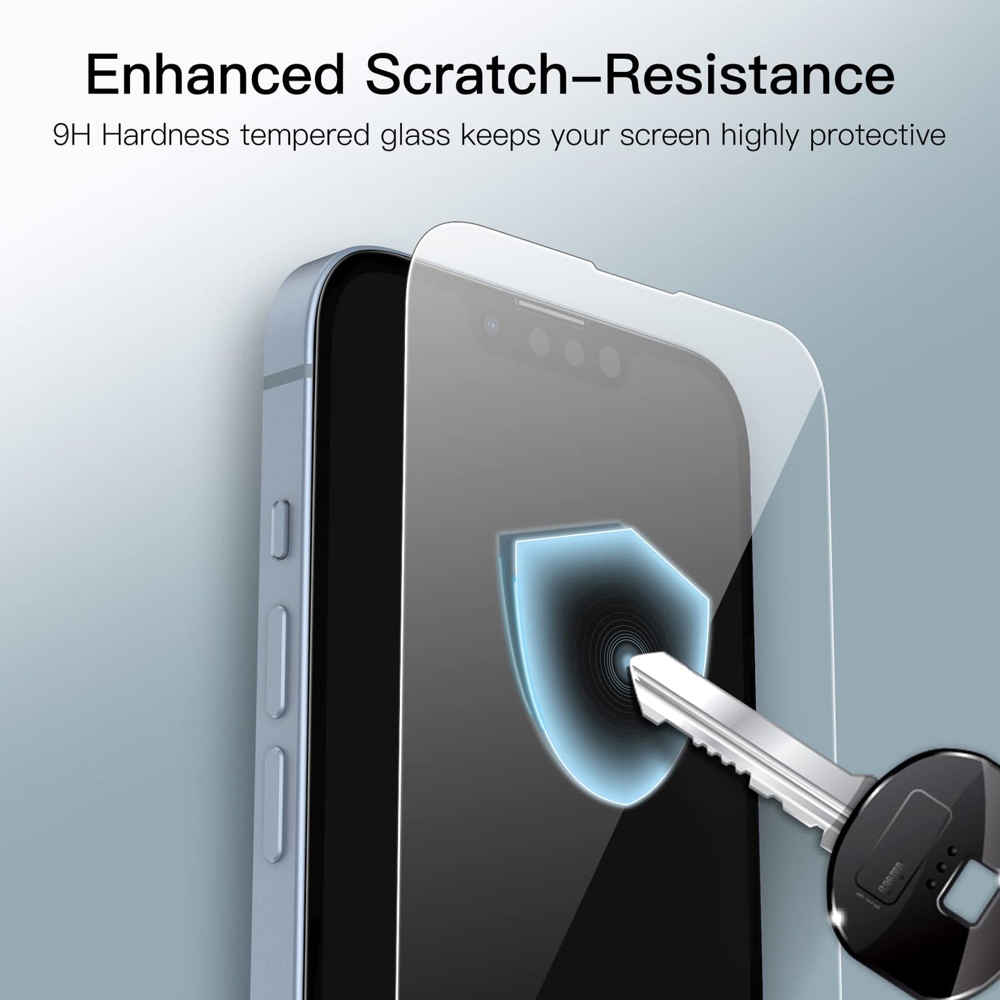 JETech Full Coverage Screen Protector for iPhone 16e 2025, iPhone 13/13 Pro 6.1-Inch, Tempered Glass Film with Easy Installation Tool, Case-Friendly, HD Clear, 3-Pack