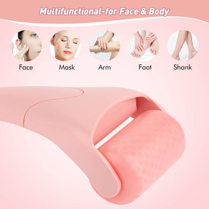Ice Roller for Face,Eyes,Women Gifts Idea,Therapeutic Cooling to Tighten Brighten Complexion and Reduce Wrinkles,Massager Under Eye Puffiness,Migraine and Pain Relidf (Haze Blue)
