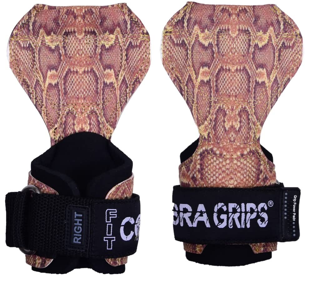 Cobra Grips PRO Weight Lifting Gloves Heavy Duty Straps Alternative Power Lifting Hooks for Deadlifts Adjustable Neoprene Padded Wrist Support Bodybuilding
