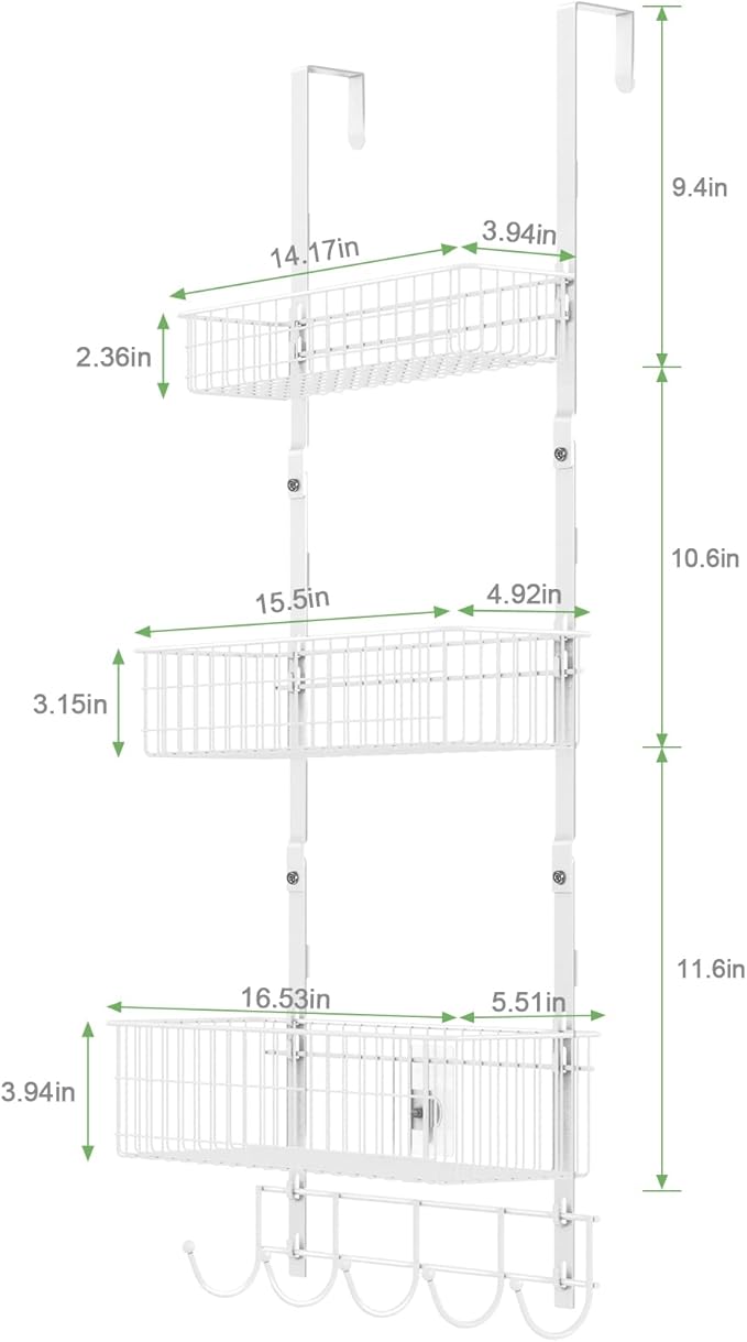 ETELI Over The Door Basket Organizer