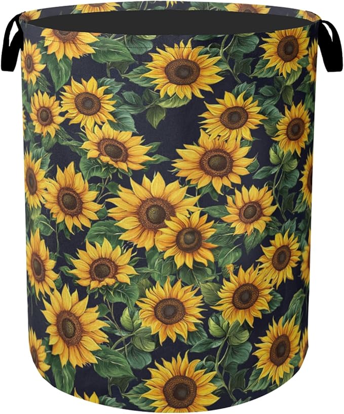 Sunflower Laundry Basket with Handles