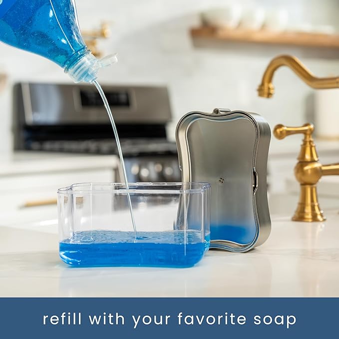 S&T INC. Dish Soap Dispenser and Sponge Holder