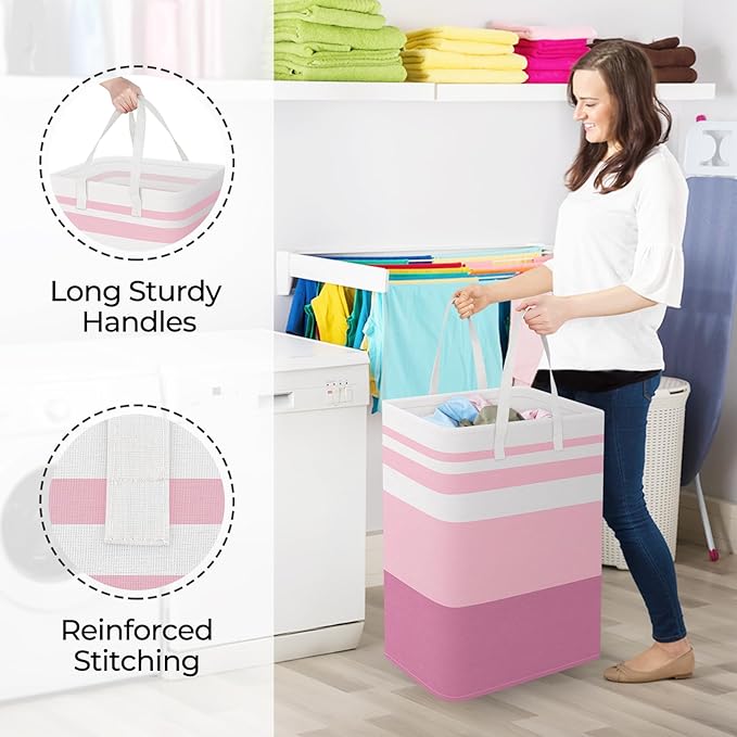 StorageRight Large Collapsible Laundry Basket Hamper