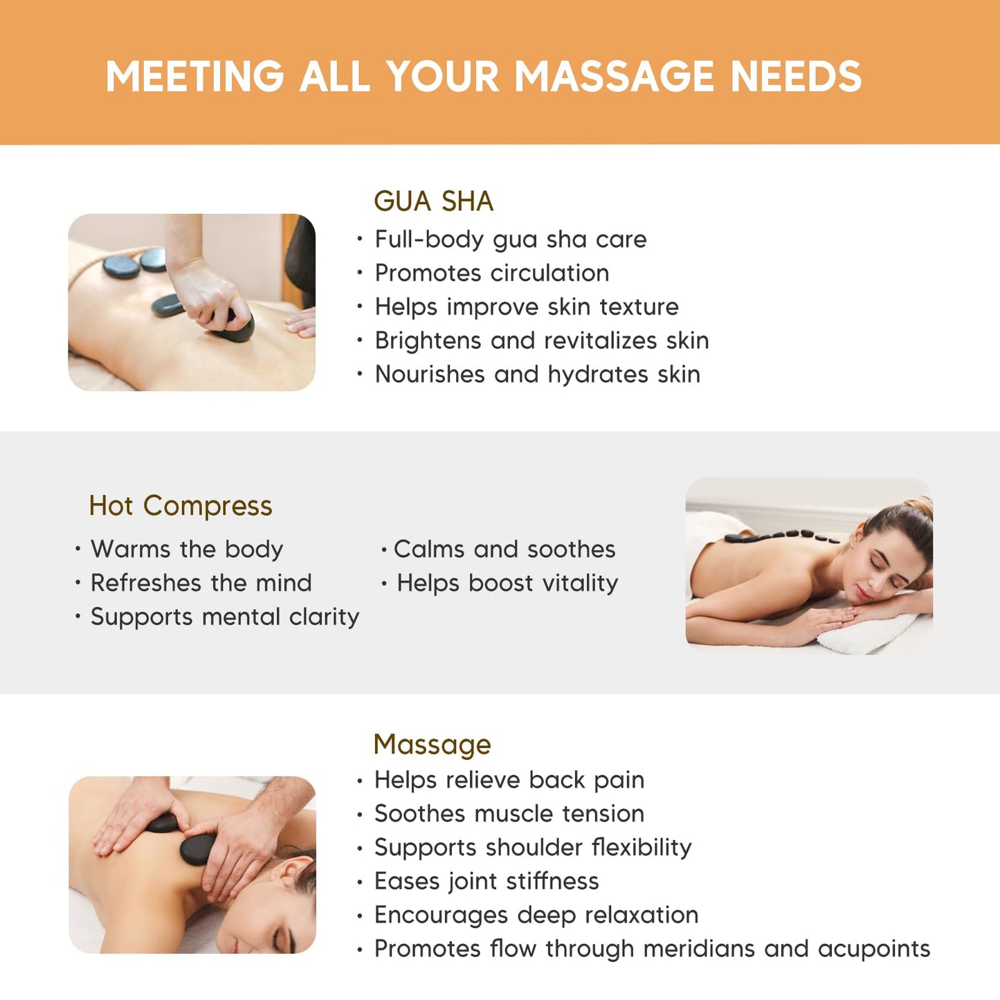 Goodtar Hot Stones Massage Set with 12 Stones & 2 Towels – Massage Tools for Deep Tissue Pain Relief | Professional Hot Rocks Massage Stones Warmer Kit with Bamboo Heater Box for Home Spa Warming
