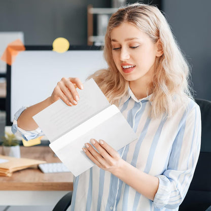 SUNEE #10 Security-Tinted Self Seal Envelopes – 500 Pack White Windowless Mailing Envelopes, 24LB Printer Friendly for Business, Home & Office Use (4-1/8 x 9-1/2")