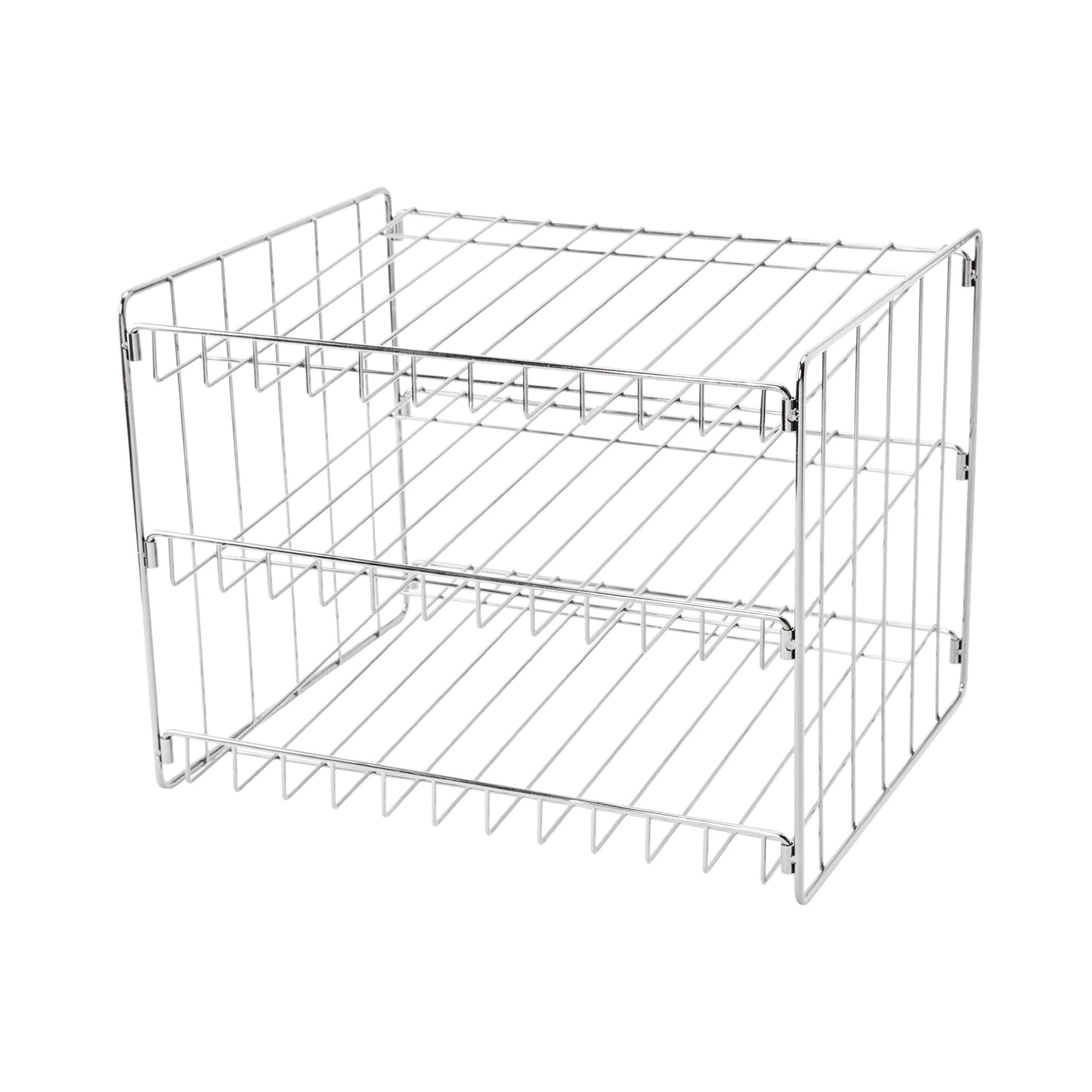 Kitchen Details 3 Tier Can Organizer | Canned Food Storage Rack | Kitchen Cabinet and Pantry Organization | Holds 36 Cans | Space Saving | Chrome