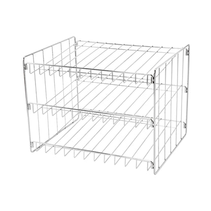 Kitchen Details 3 Tier Can Organizer | Canned Food Storage Rack | Kitchen Cabinet and Pantry Organization | Holds 36 Cans | Space Saving | Chrome
