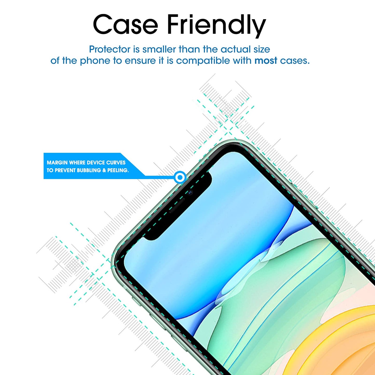 amFilm Auto-Alignment OneTouch for iPhone 16 [6.1''] Screen Protector + Camera Lens Protector, Tempered Glass, 30 seconds Installation, Bubble Free, Case Friendly, Anti-Scratch [2+2 Pack]